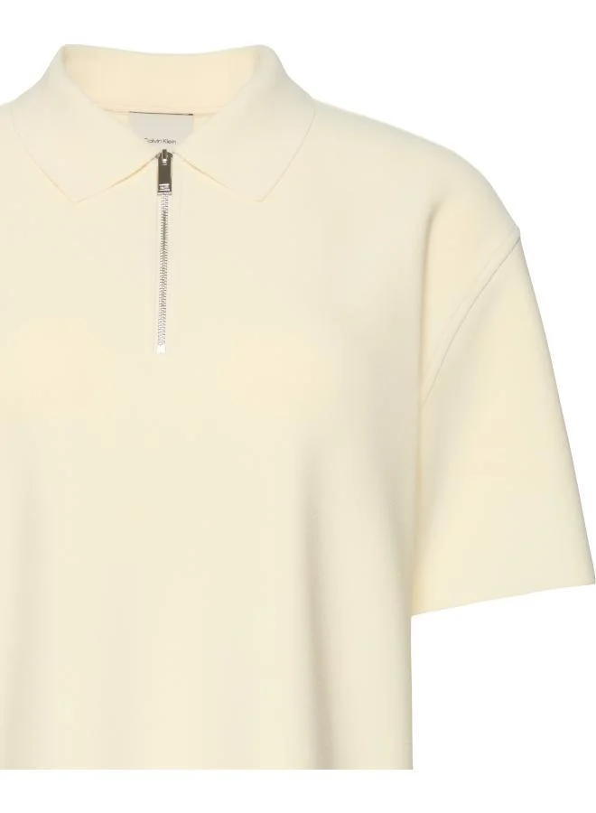 CALVIN KLEIN Knitted Half Zip Polo